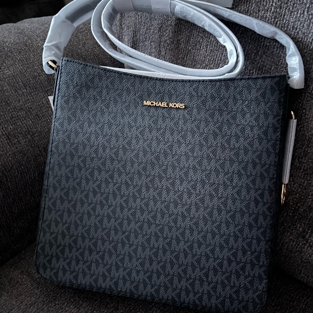 Never Used MK Monogram Large Messenger Bag